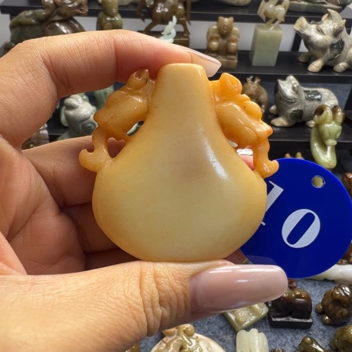 和田玉未镶嵌挂件