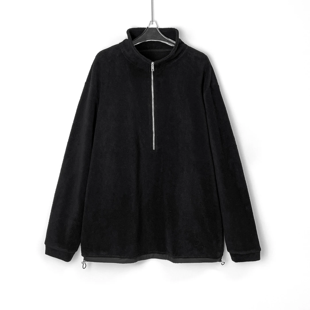 Q “新年红摇粒绒”半拉链立领宽松卫衣 XIAOP-Z2420