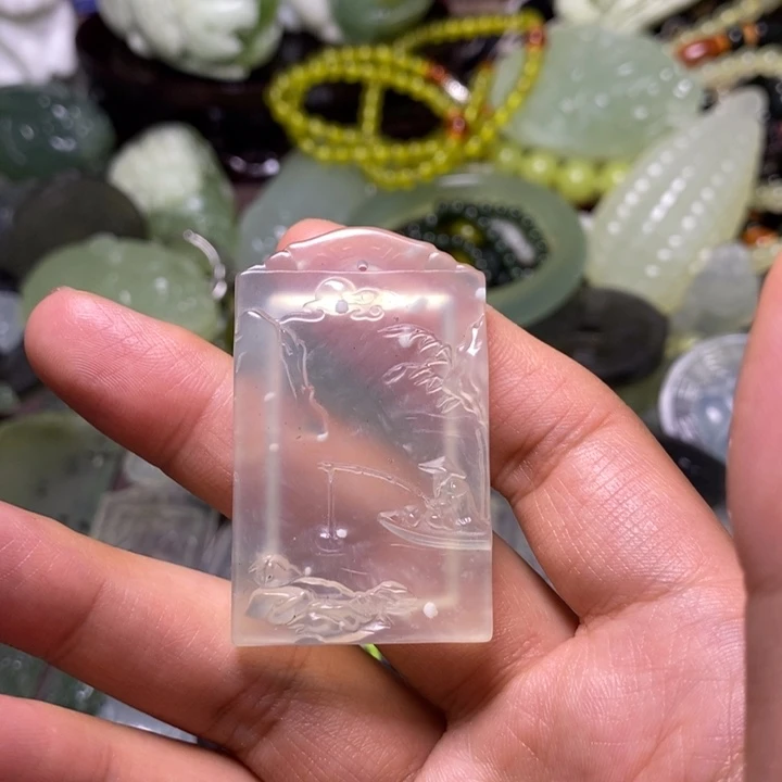 岫玉未镶嵌岫玉颈饰