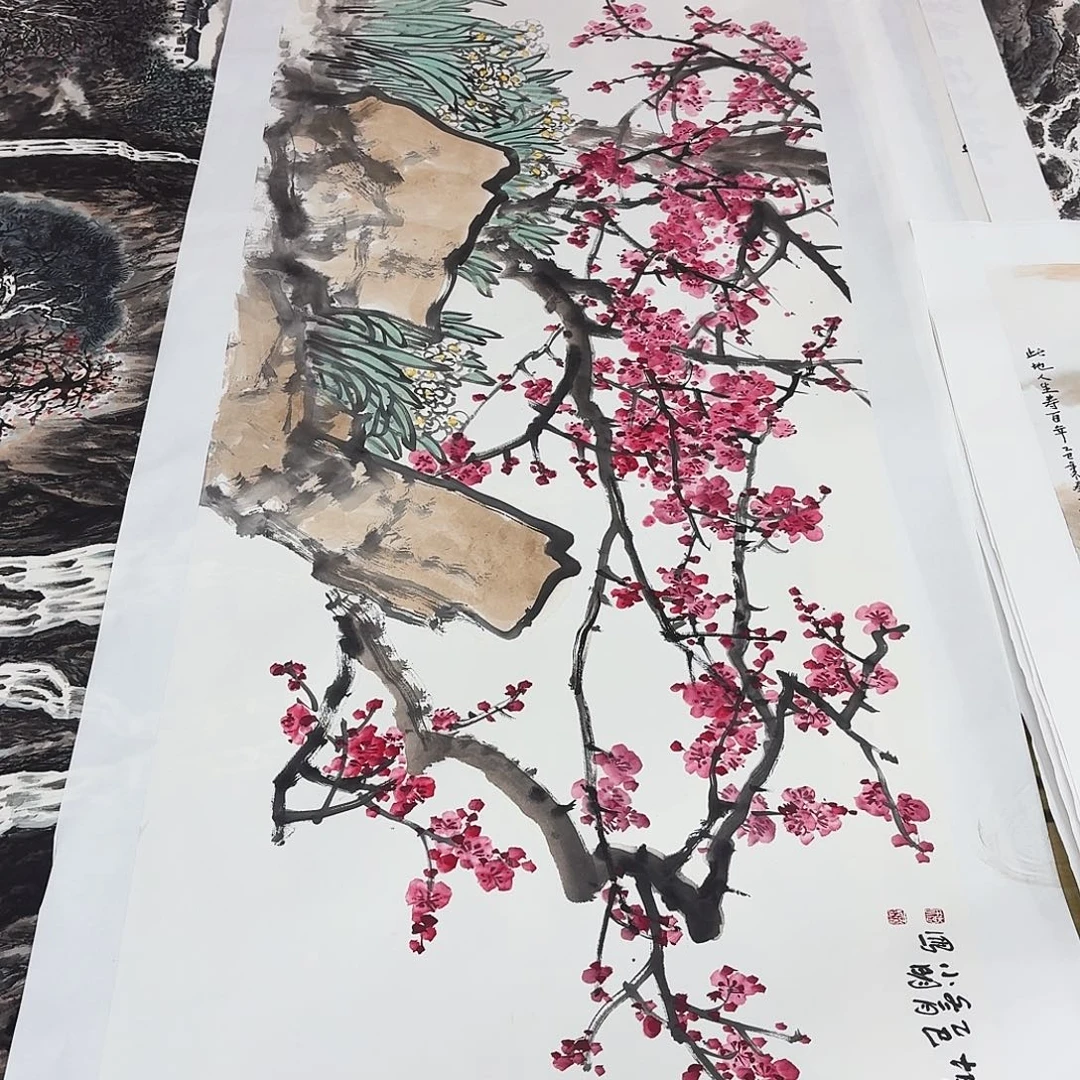 6***7国画180.70手绘作品