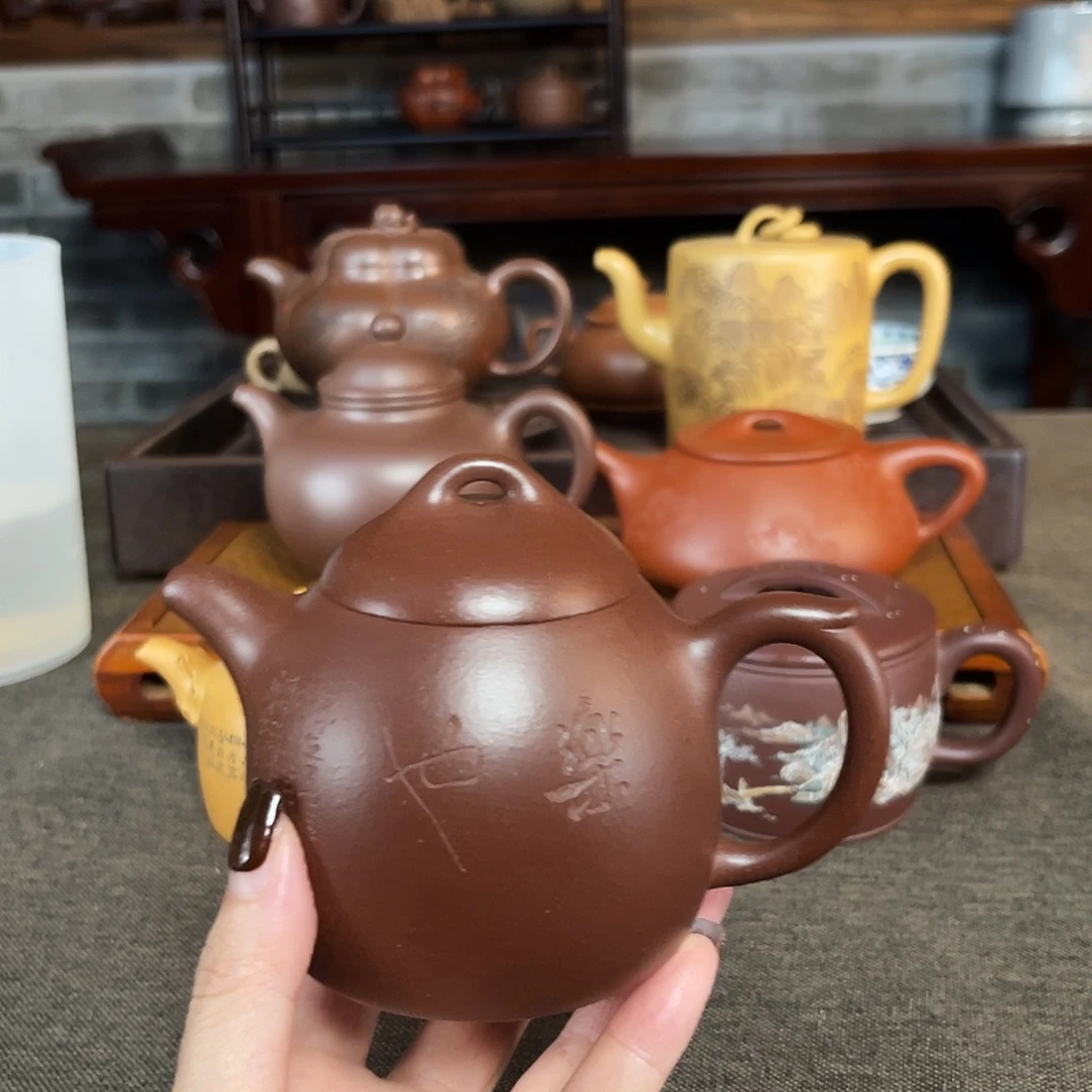 波***涛茶壶紫砂全手工制作