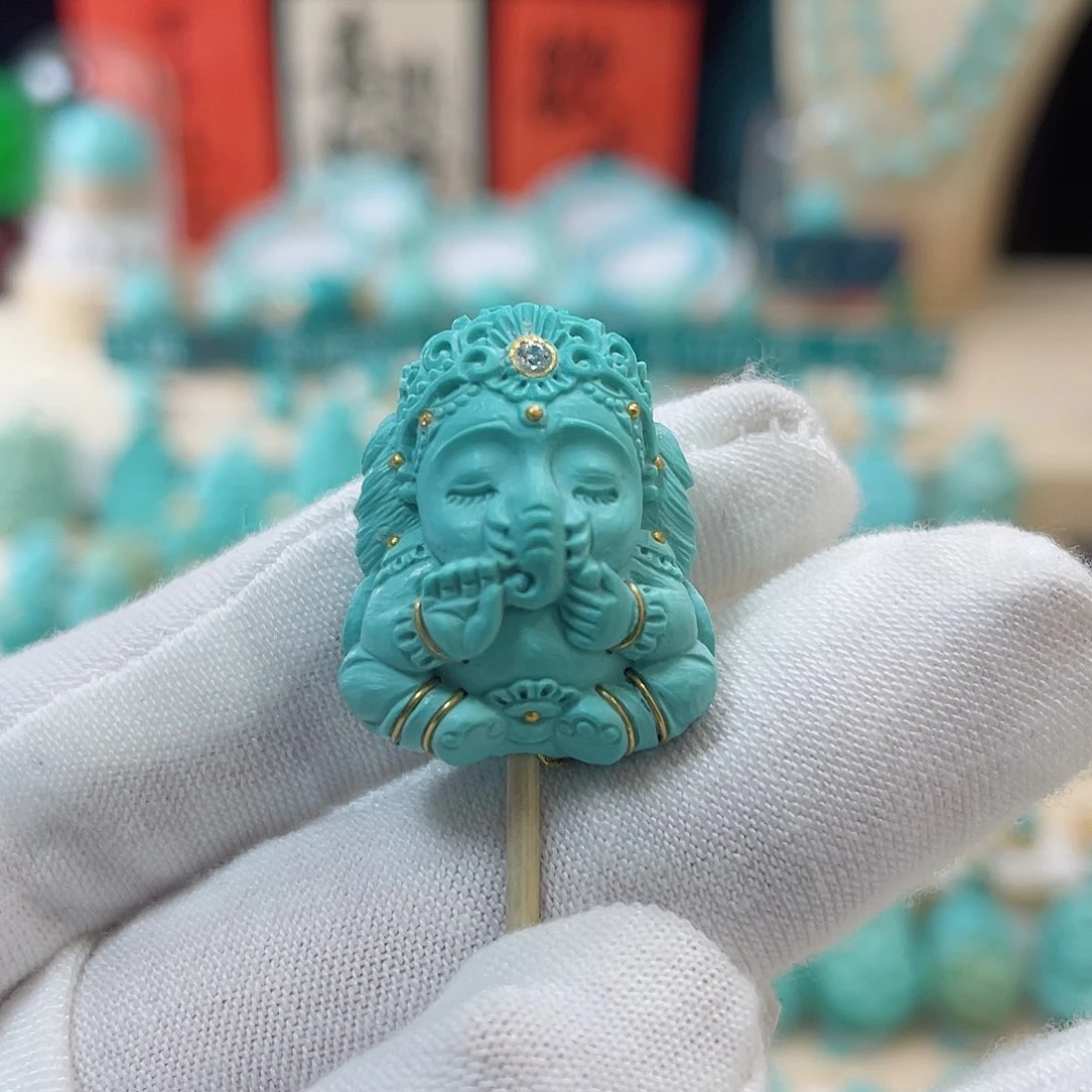 绿松石珠宝奇石未镶嵌