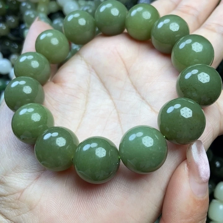 和田玉未镶嵌手链卡16