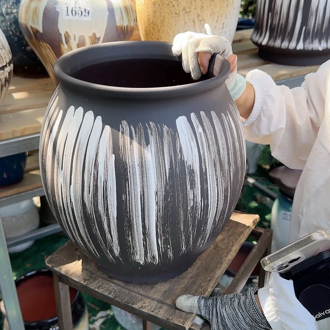 紫砂花盆王嫂花盆0701-781高31口23