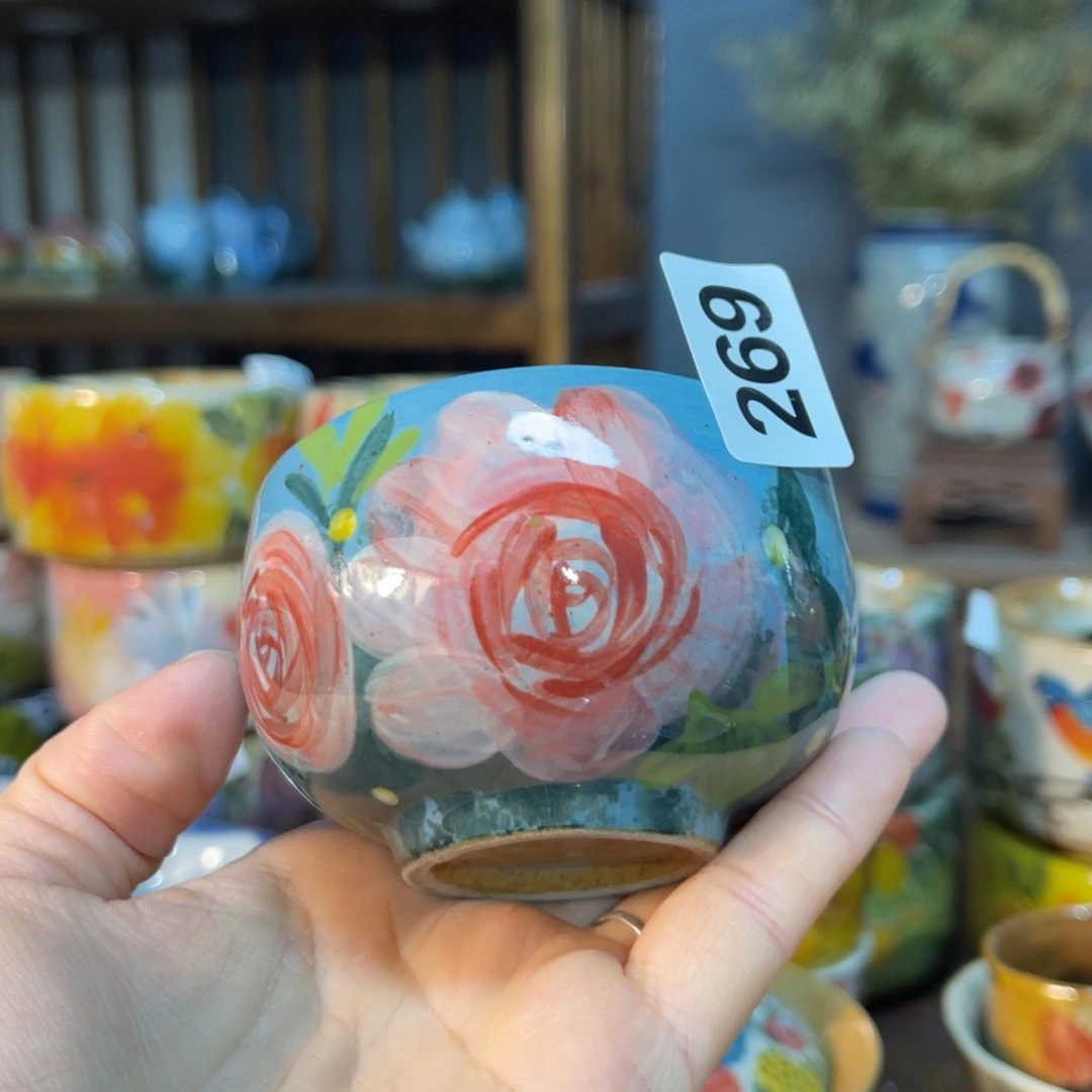 杯.素浅陶瓷手工手绘