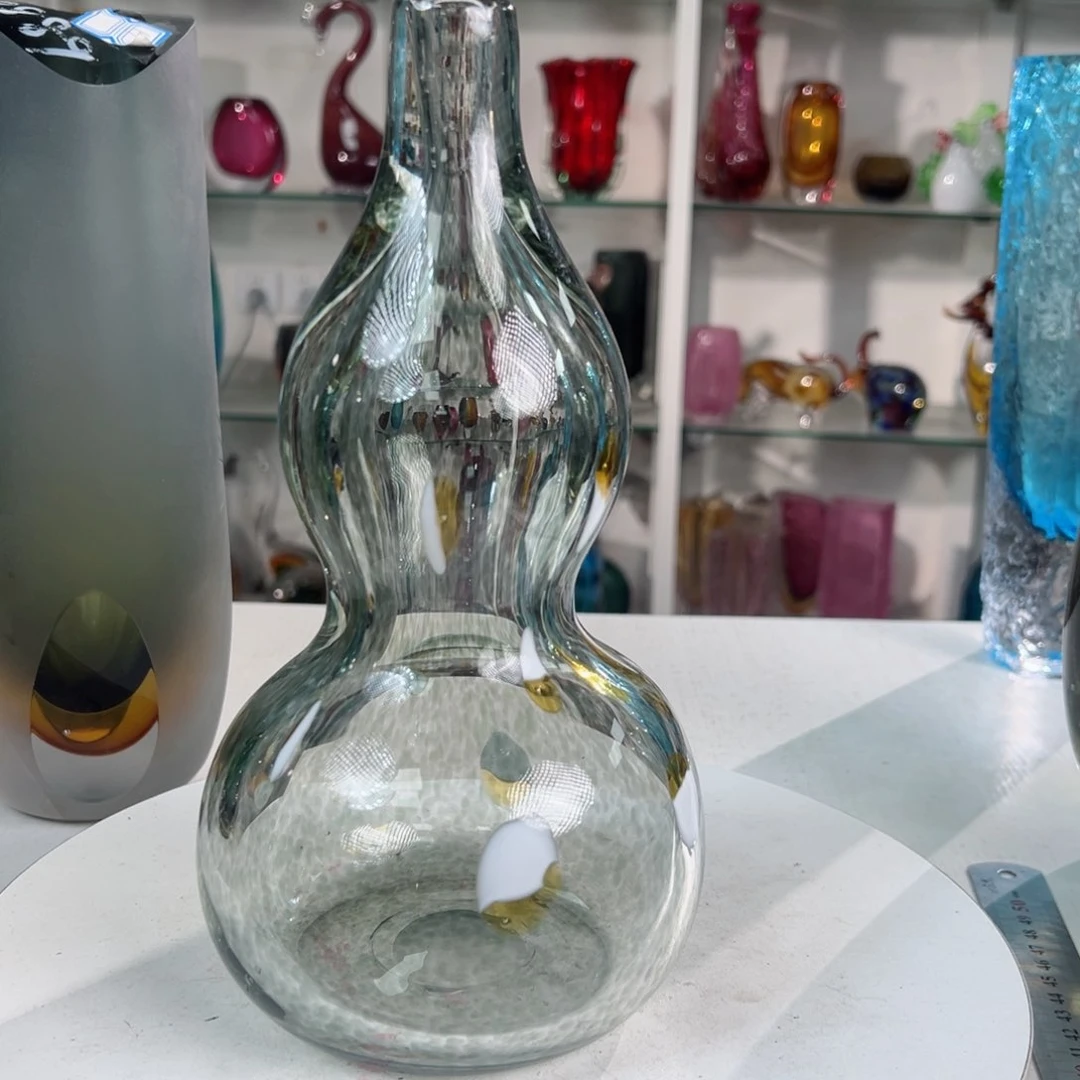 高 25 轻奢琉璃花器福利正常手工痕迹