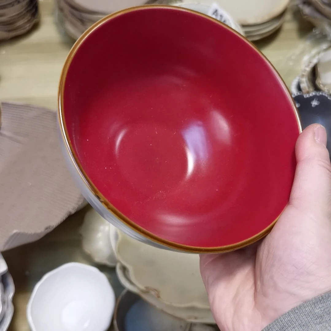 瓷片微瑕糖果系列面碗两个一组