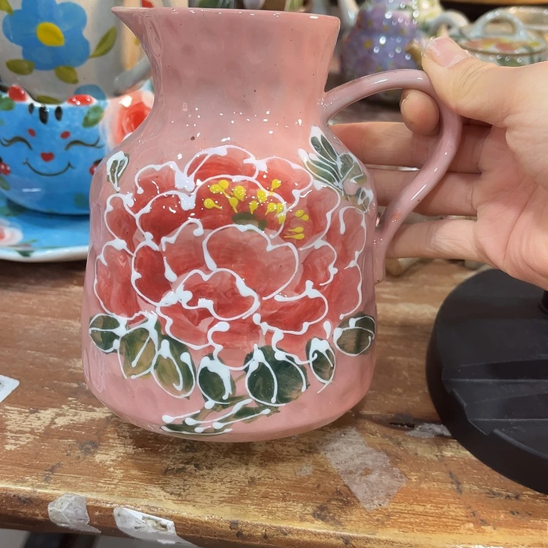 陶泥景德镇手工手绘高温釉下彩