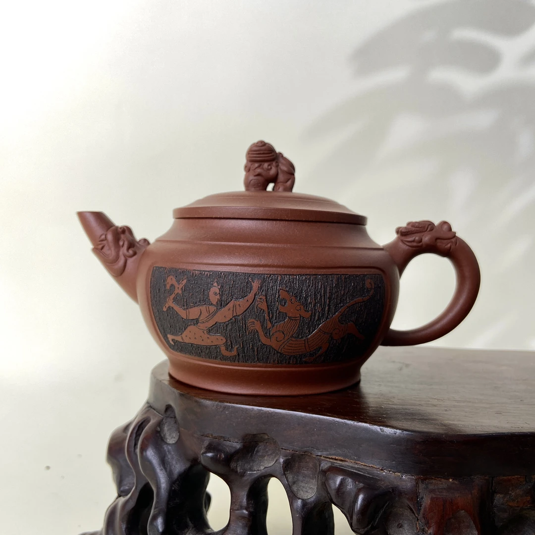 宜兴手工紫砂陶 （高工）茶壶GS4164-25