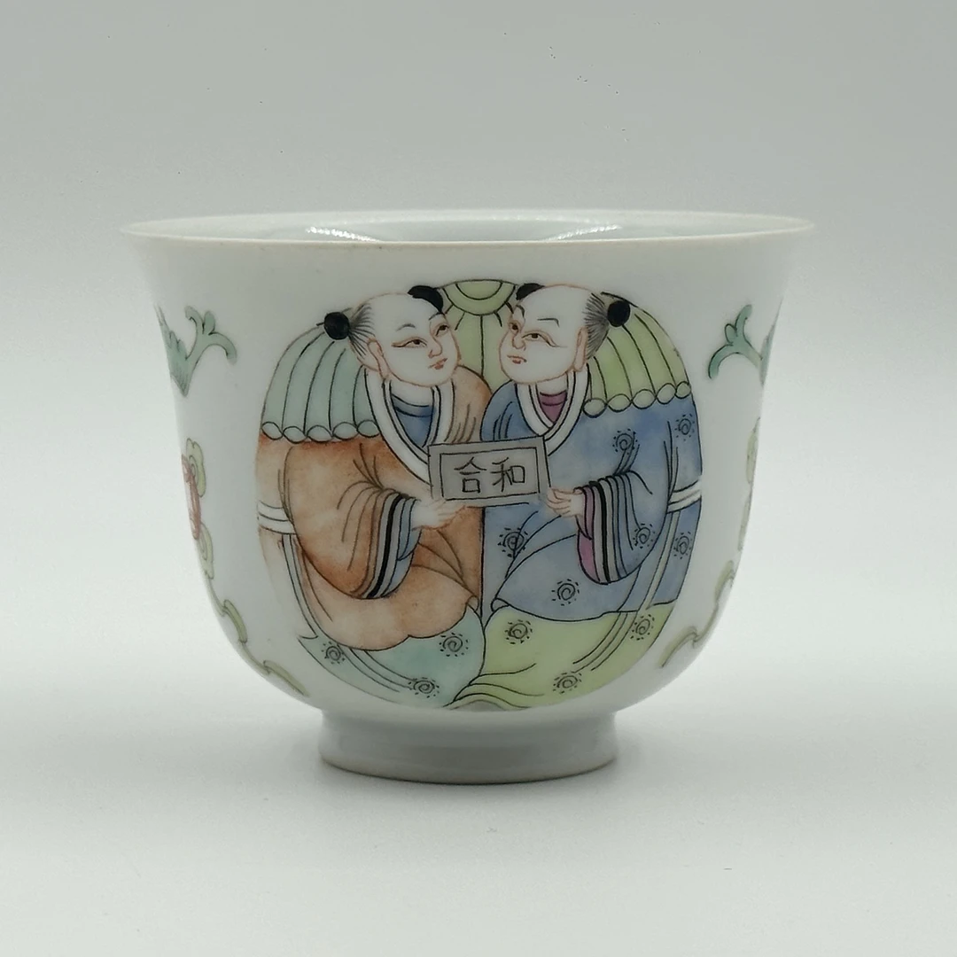 1893 清晚期粉彩人物杯