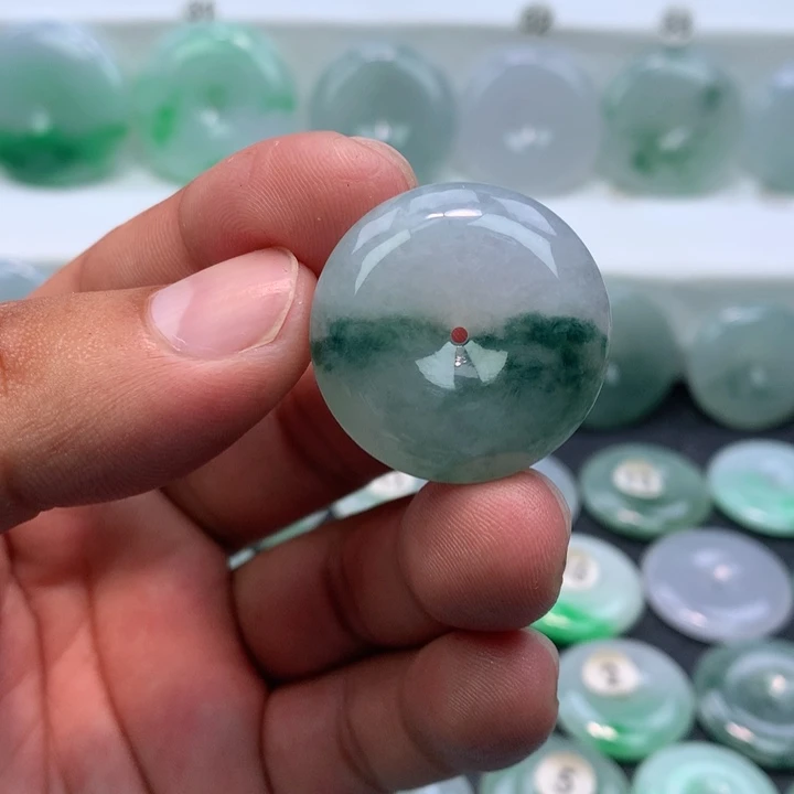 颈饰未镶嵌翡翠缅甸天然A货翡翠28.5/9.2