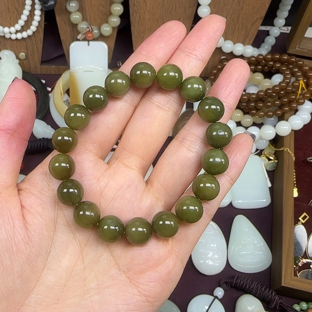 和田玉未镶嵌手链