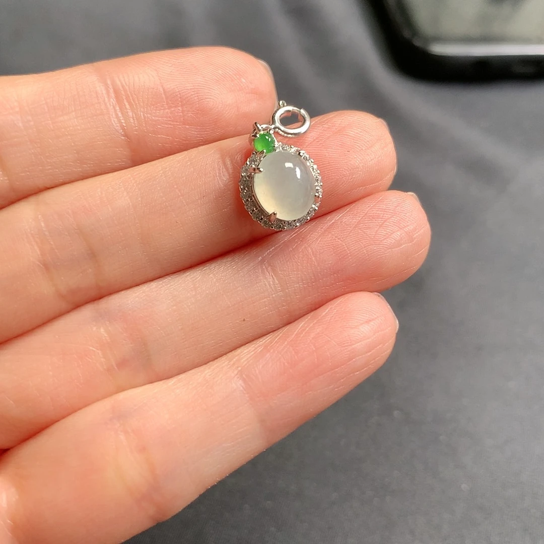 翡翠银S925镶嵌颈饰11111111