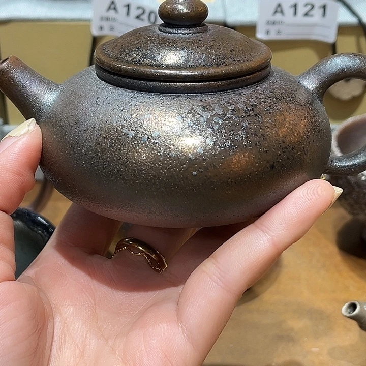 杯紫泥柴烧瑕疵茶壶不退换