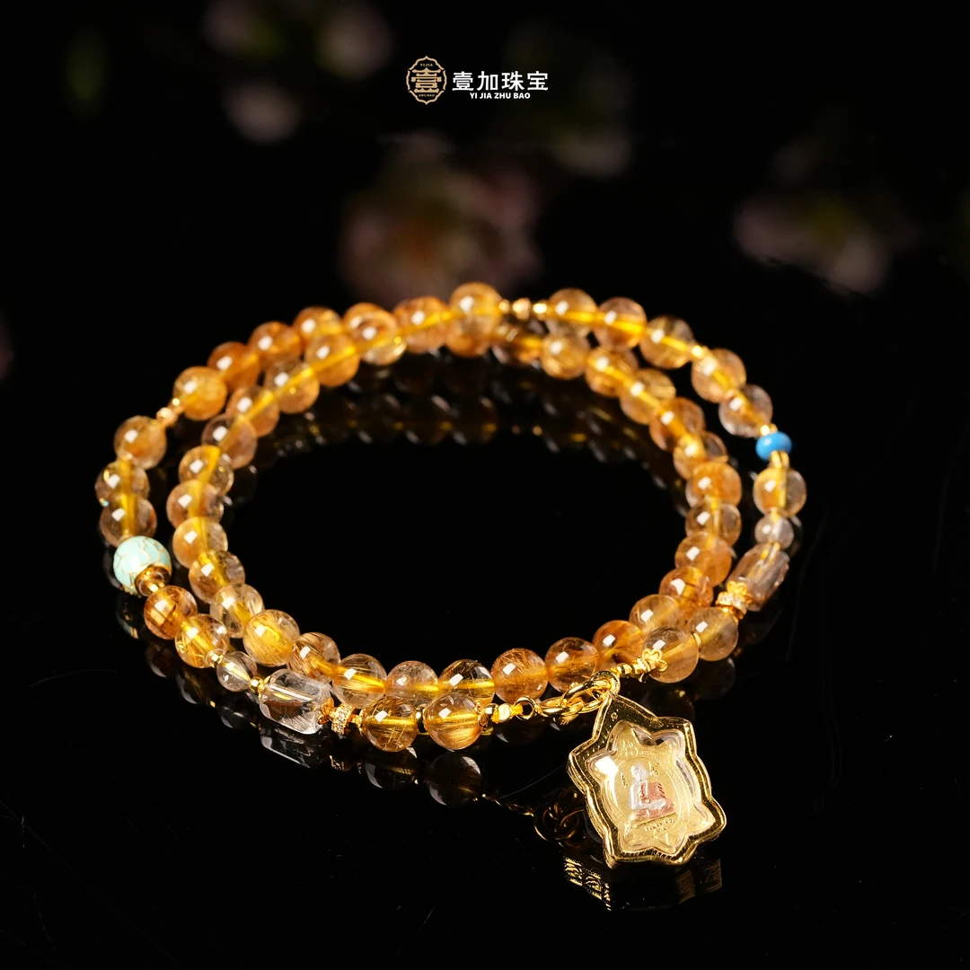 壹加师姐｜手工设计Z必清板钛水晶多宝项链多样性发一7774n
