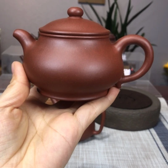 茶壶紫砂红皮龙精工半185cc