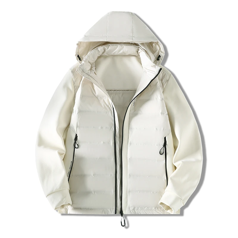 E246#秋冬季拼接百搭羽绒服