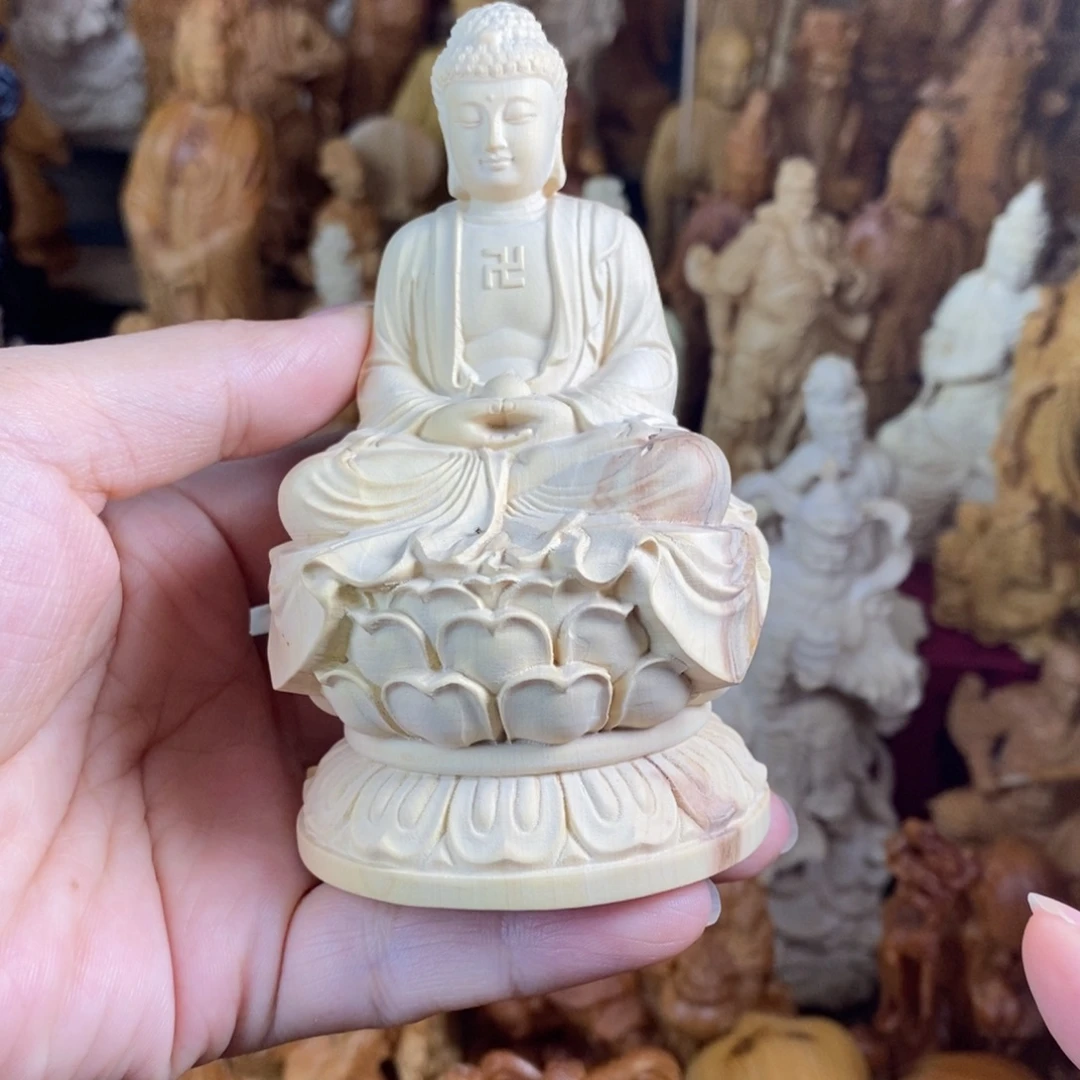 木黄杨微瑕木纹大日如来