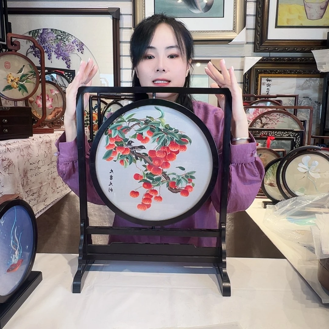 织绣苏绣摆台精工手工