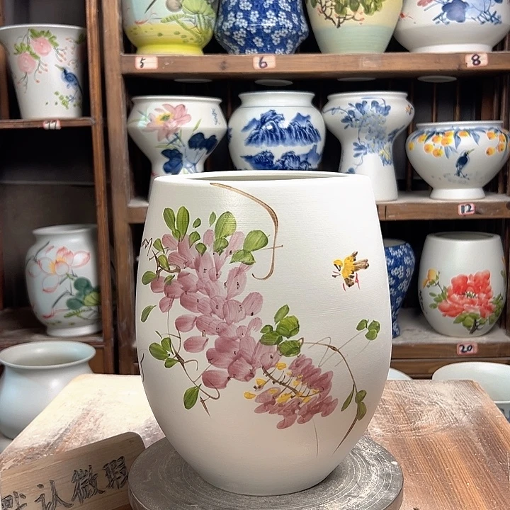 陶但盆紫藤新款陶瓷陶瓷