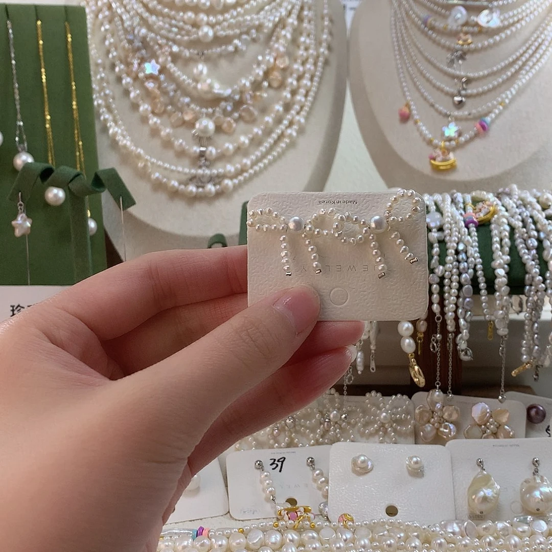 银S925镶嵌耳饰淡水珍珠