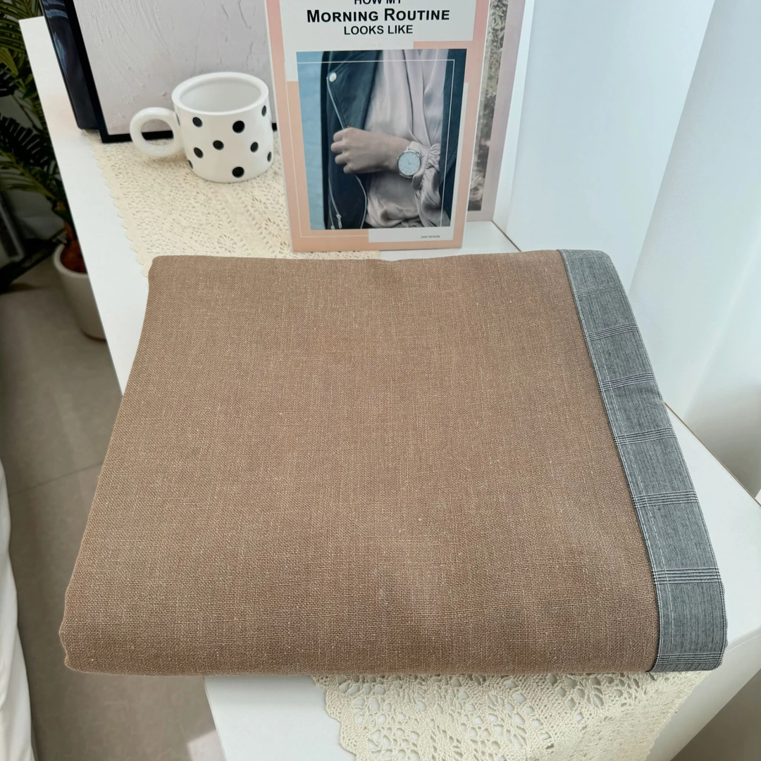 汉麻毯【悠梦 咖色】1.5X2米高端汉麻毯亲肤透气吸汗可铺可盖