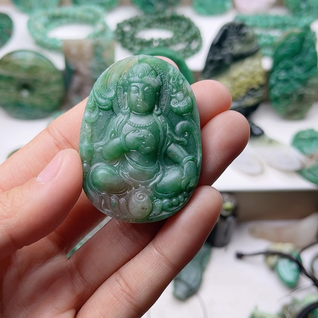 独山玉挂件未镶嵌素*