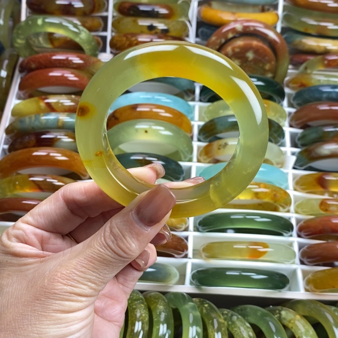 未镶嵌蛇纹石玉手镯54