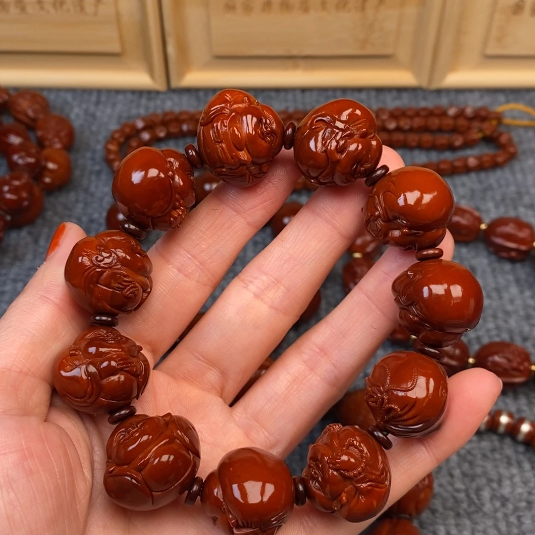 手串/手链橄榄核光背弥勒