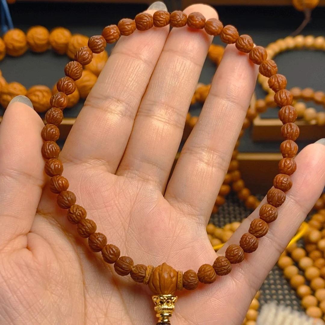 记***活桃核吊坠秦岭森林06