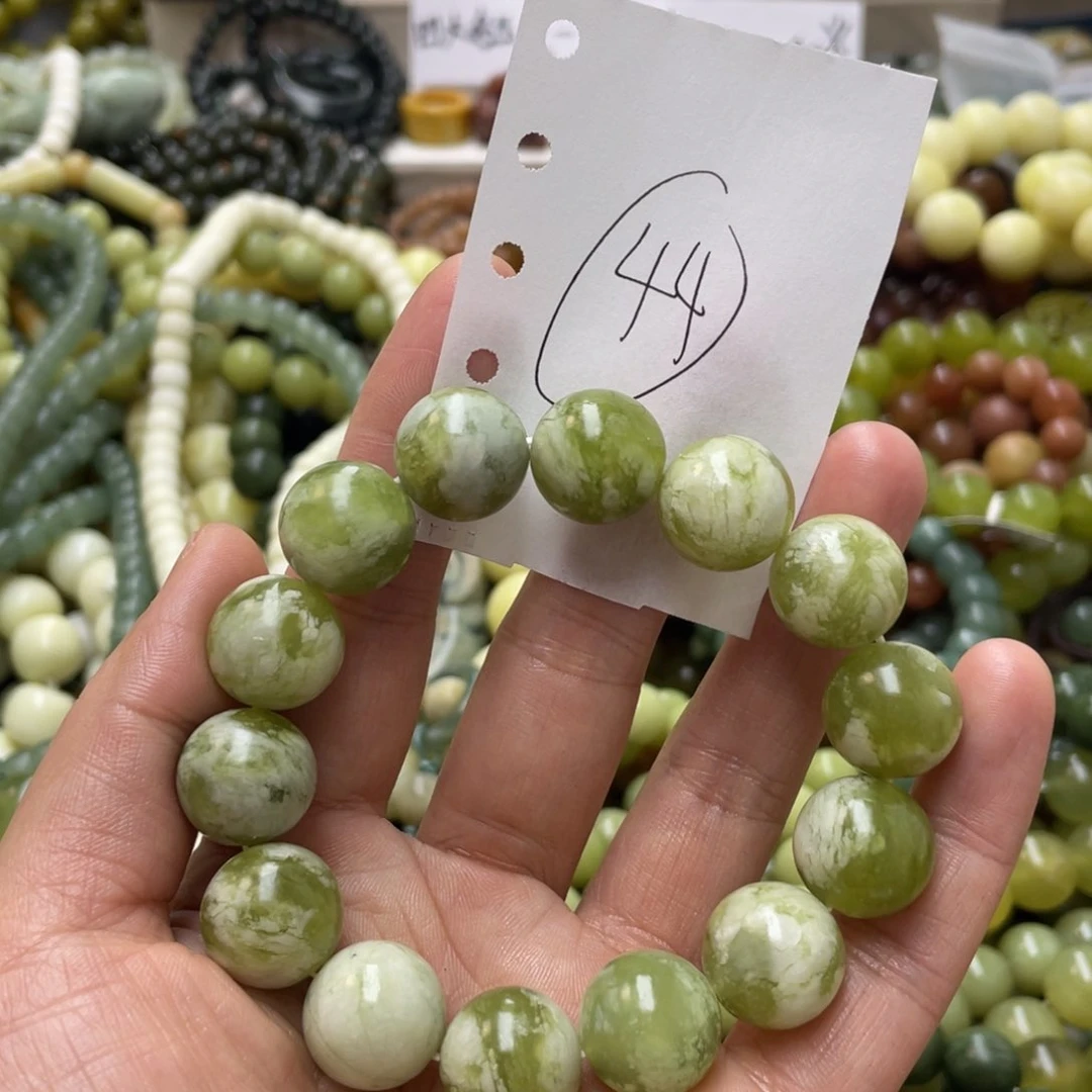 蛇纹石玉手链未镶嵌