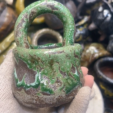 &***&粗陶花盆手工花盆制作