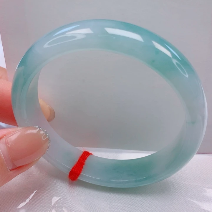 翡翠未镶嵌手镯55圈口