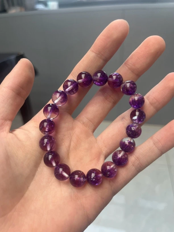 超七深紫色10mm手串