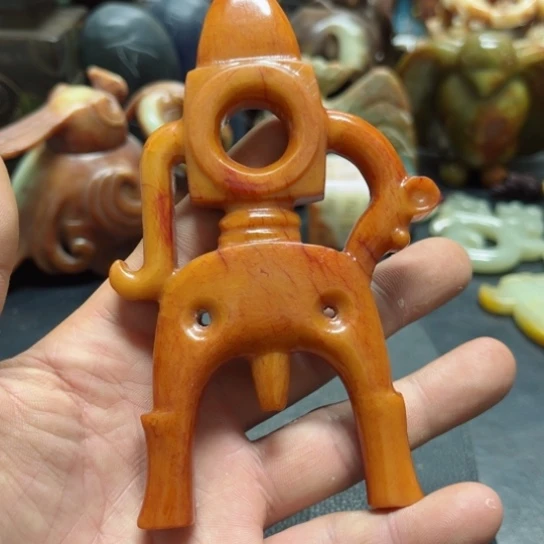 吊坠白玉菩提把件