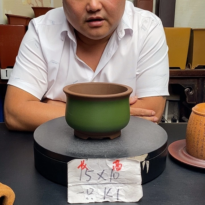 紫砂花盆货号一只KK1