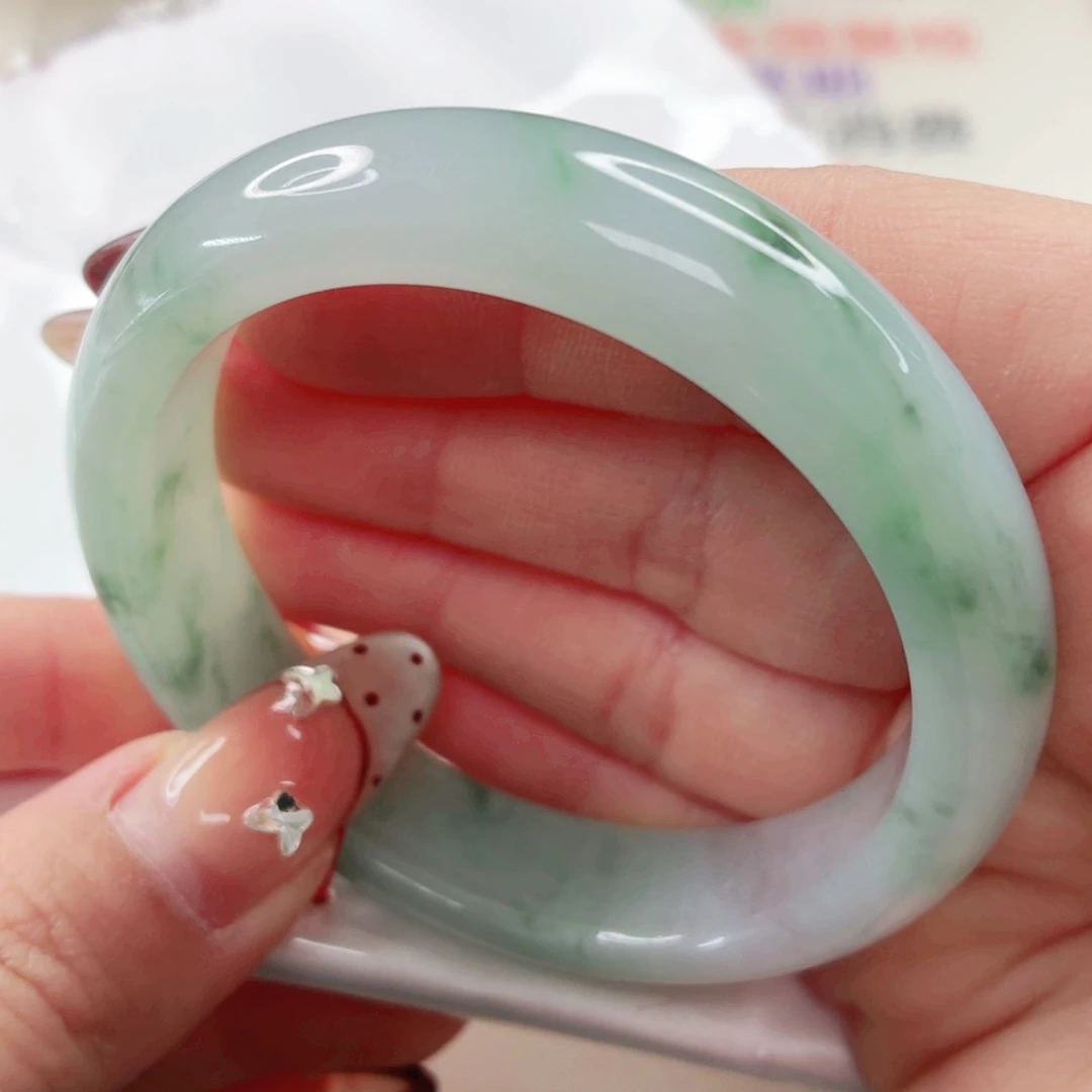 翡翠未镶嵌手镯53x590