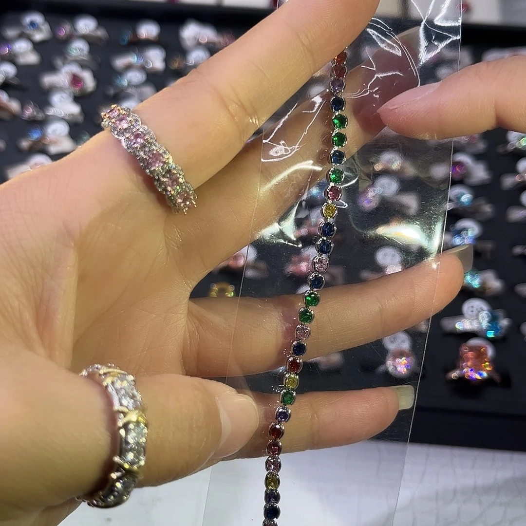 莫桑石非金属泡泡彩钻手链