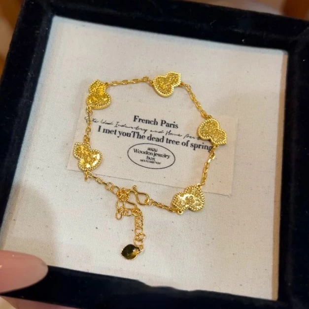 【碎冰冰龙鳞葫芦】新中式手链 轻奢金色百搭HJ047