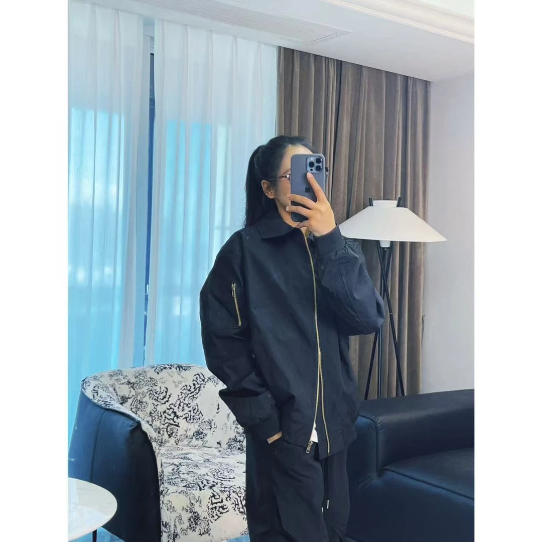 CP90秋季新款宽松时尚休闲轻奢夹克外套外套男款春秋男士春秋黑色