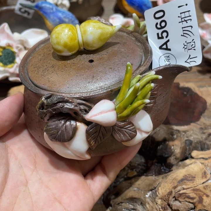 手工制作陶瓷茶具茶杯青蛙
