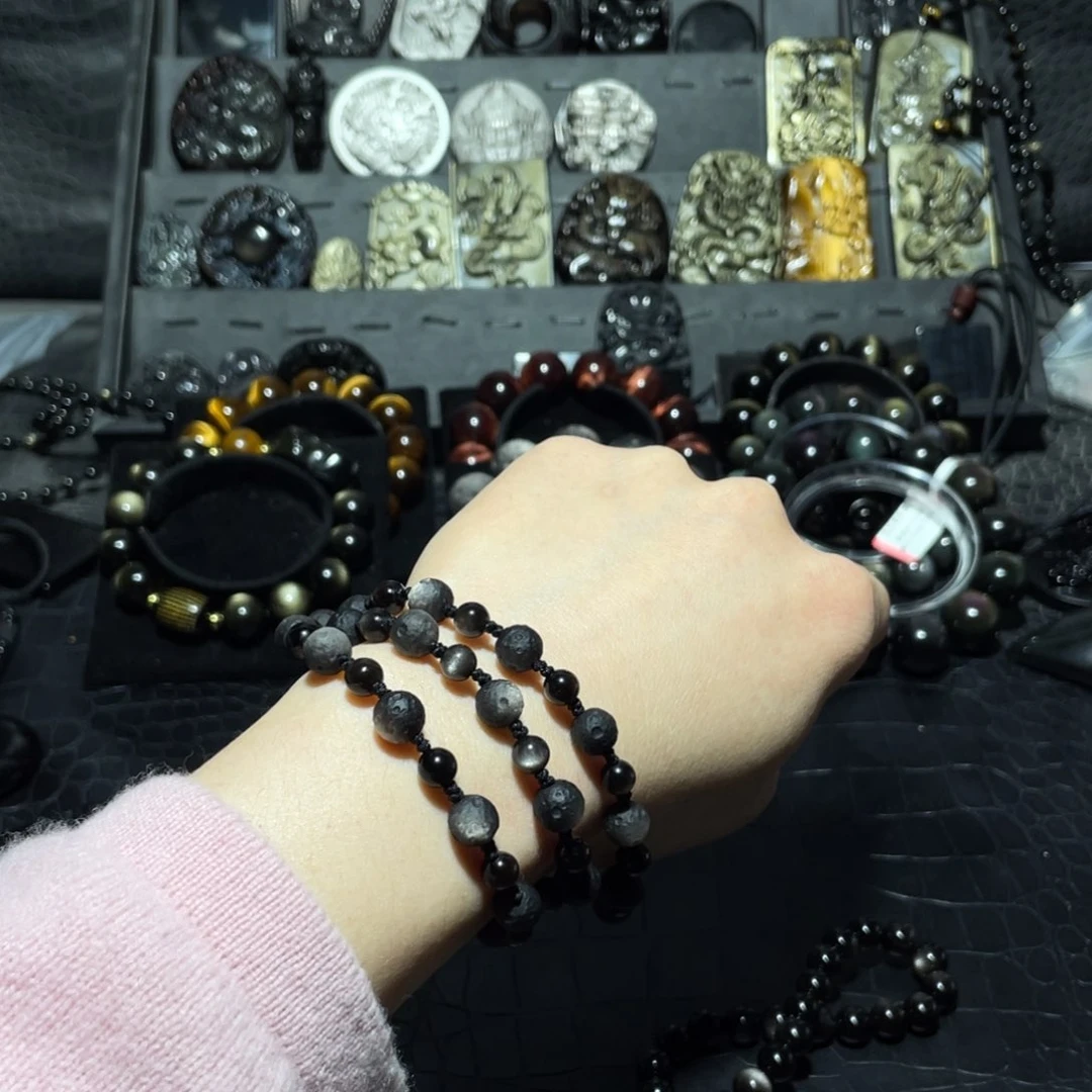 黑曜岩珠宝奇石未镶嵌小*