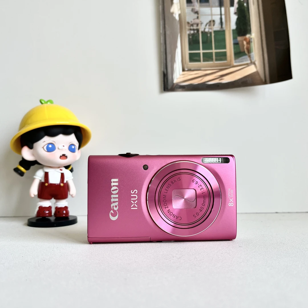 95新 Canon/佳能 ixus140粉色1600万像素8倍变焦人像清透质感冷白