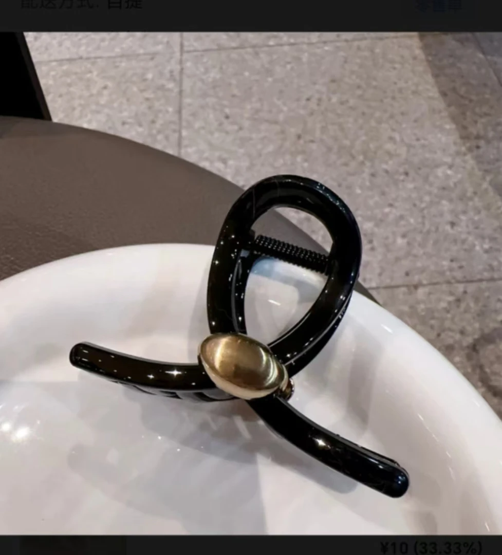 小抓夹也能盘发~高级感金属鲨鱼夹子网红2025年新款发夹女后脑勺