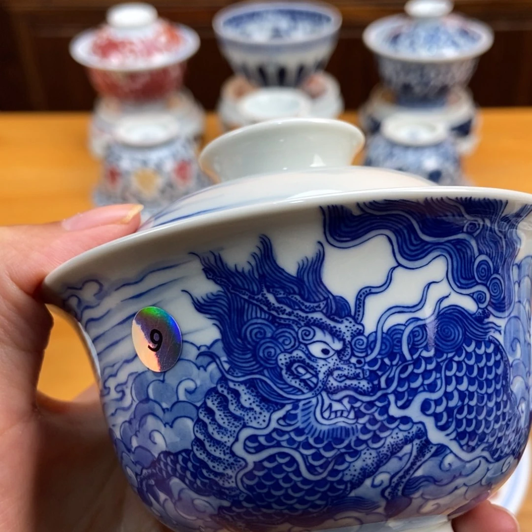 手绘现代茶具非古董