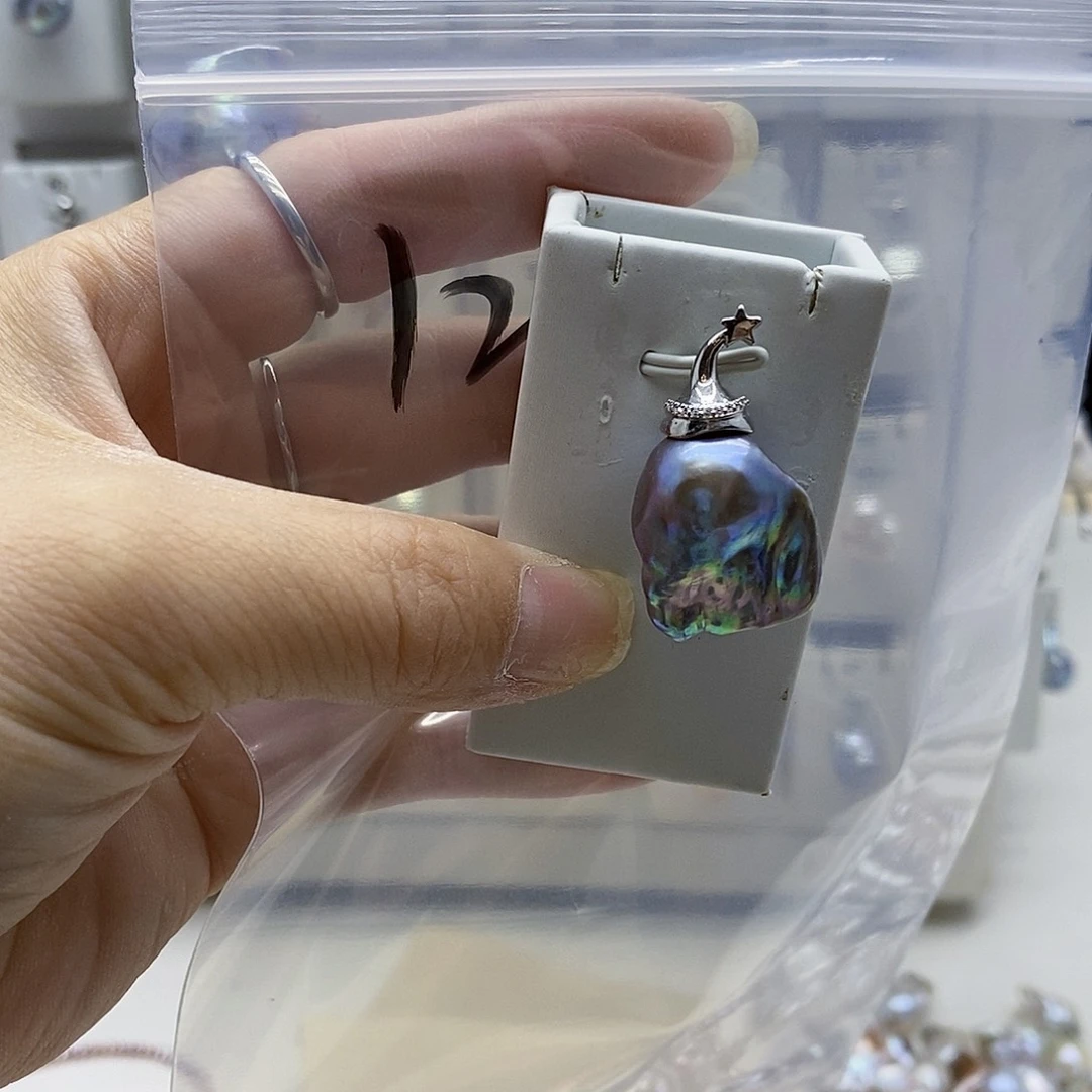 颈饰合金淡水珍珠