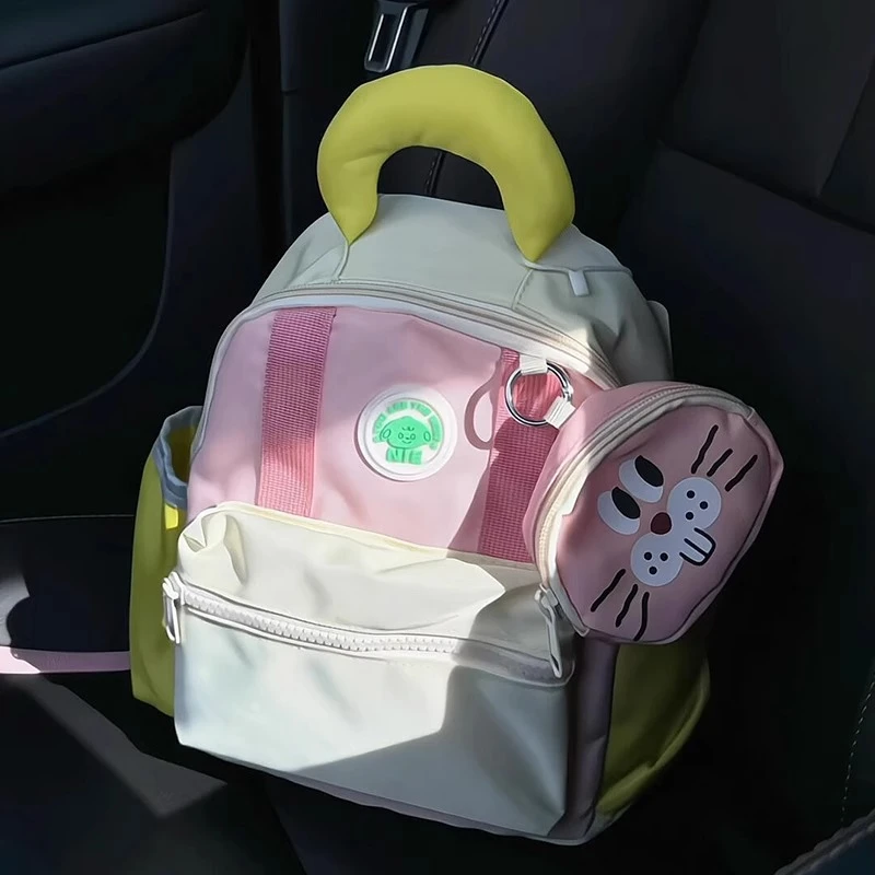 幼儿园大容量可爱双肩背包初中女生ins风小众书包宝妈带娃出行包