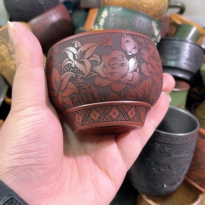 茶杯紫砂全手工紫砂主人杯