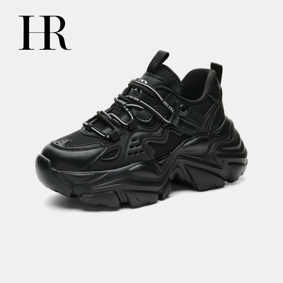 HR/赫莲娜厚底增高老爹鞋女ins超火显脚小秋季新款百搭休闲运动鞋