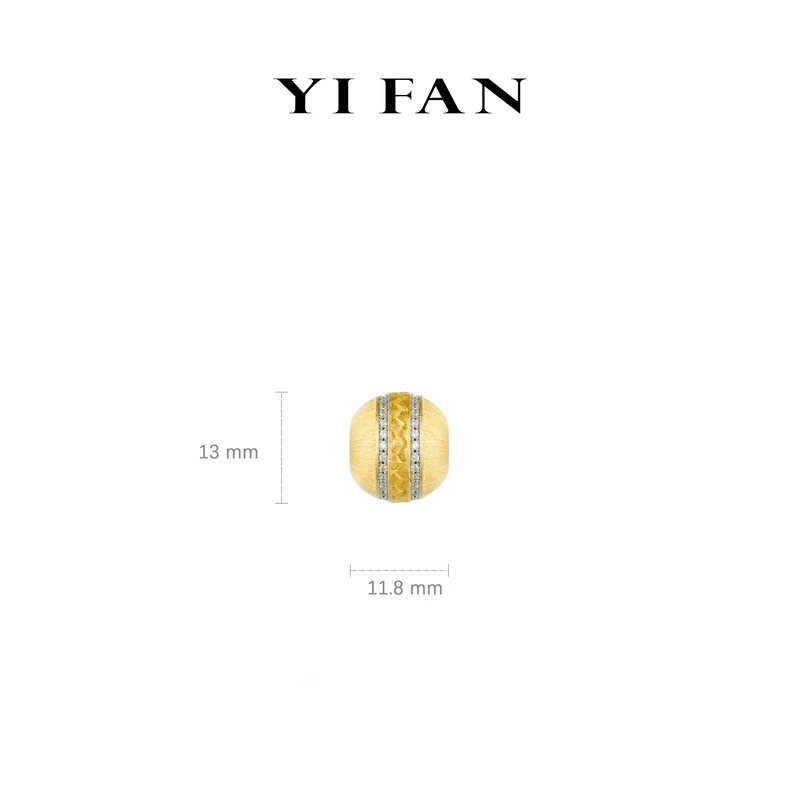 坠链均925银合成锆石 20145-金色拉丝路路通百搭坠子（不配链）